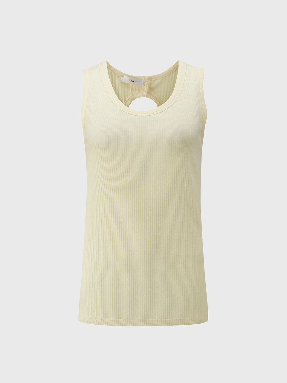 L’H.A.S Back Cut-out Sleeveless Top _Light Yellow