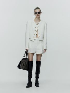 L’H.A.S Cropped Matelasse Jacket