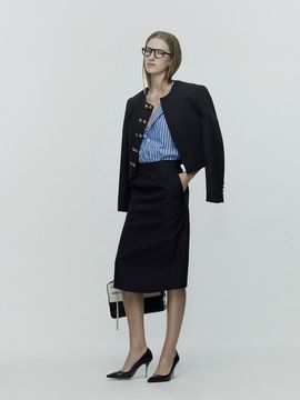 L’H.A.S Cropped Matelasse Jacket_Black