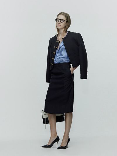 L’H.A.S Cropped Matelasse Jacket_Black