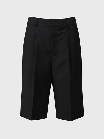 L’H.A.S [DE BASE] Bermuda Wool Pants _Black