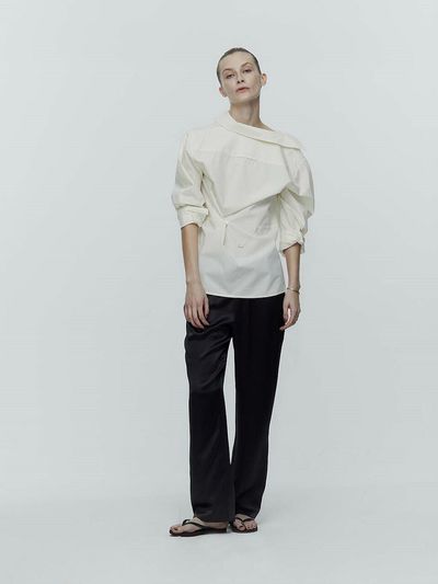 L’H.A.S [DE BASE] Silk Pull-on Pants _Black