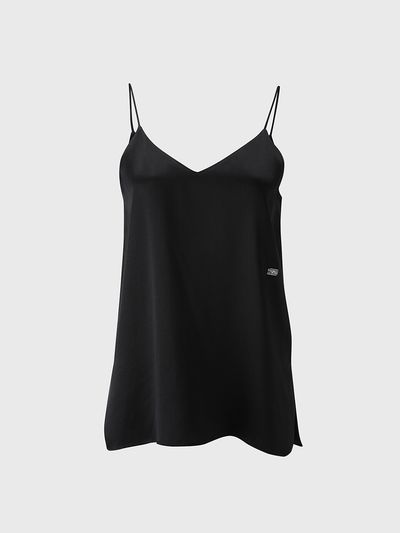 L’H.A.S [DE BASE] Silk Slip Top _Black