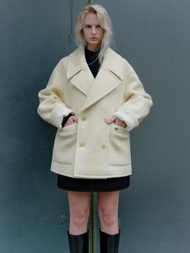 L’H.A.S [Exclusive] OVERSIZED DOUBLE HALF COAT