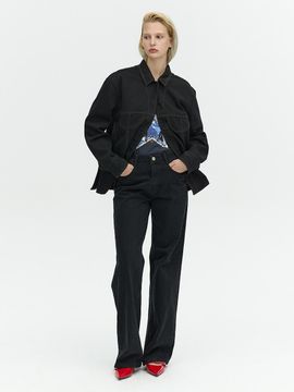 L’H.A.S HIGH-RISED STRAIGHT-LEG DENIM PANTS_BLACK
