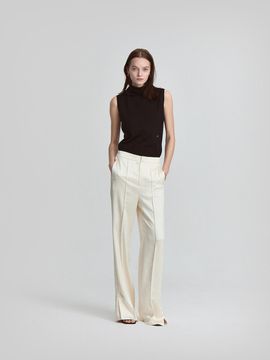L’H.A.S Mid Rise Satin Straight Leg Pants