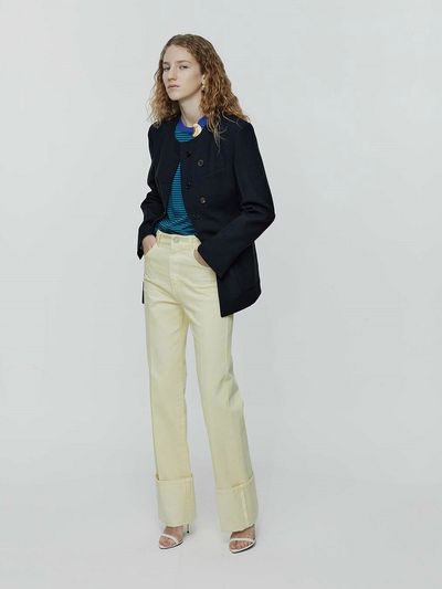 L’H.A.S Round Neck Slim Fit Klean Jacket_Navy