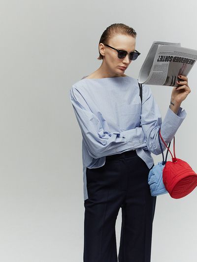 L’H.A.S Symbol Quilted Mini Tote Bag_Red