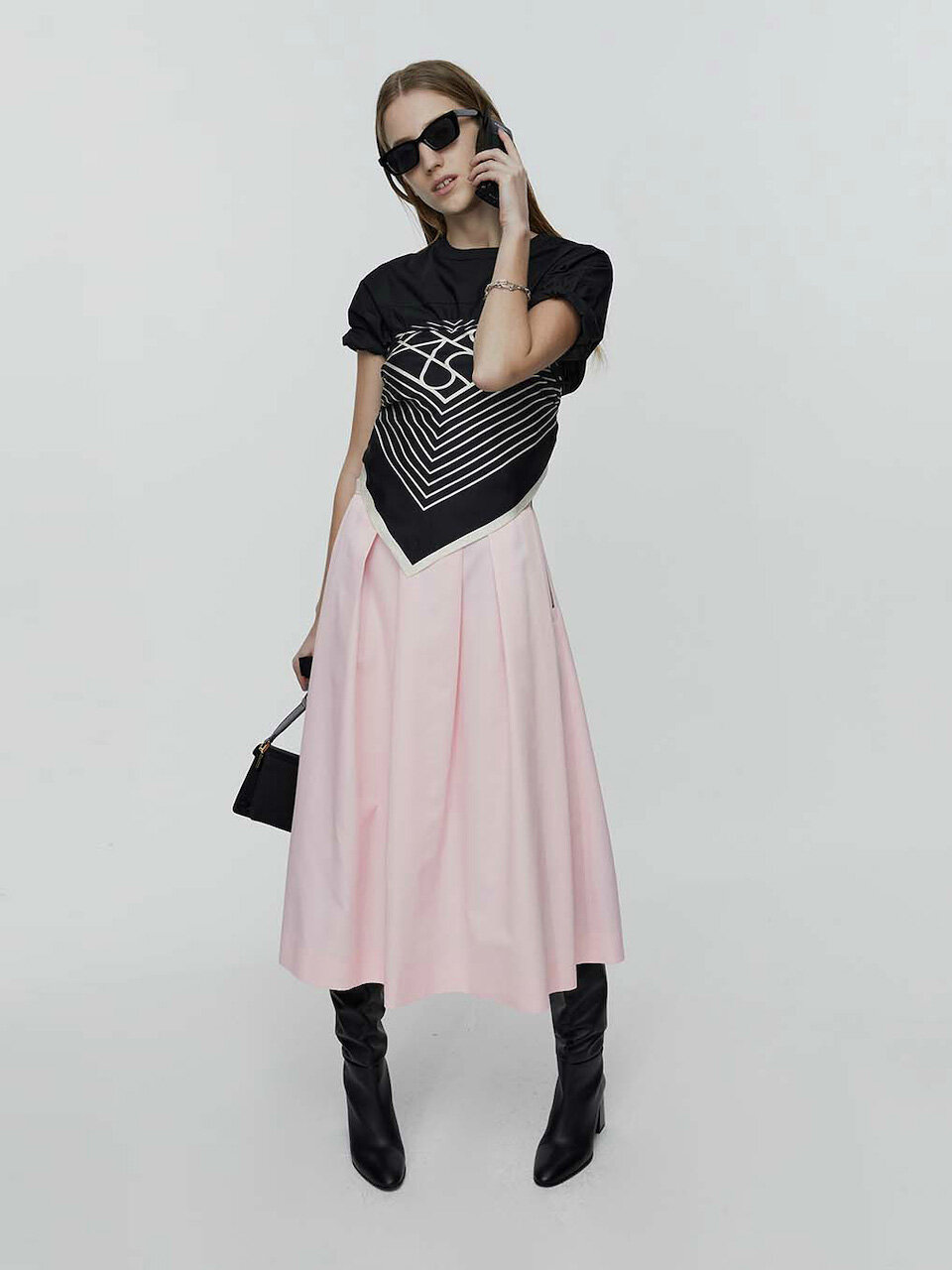 L’H.A.S Voluminous Full Skirt_Light Pink