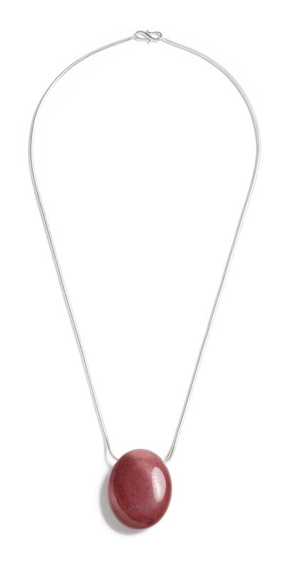LIÉ STUDIO LIÉ STUDIO The Julia Necklace Silver Red Mookiate One