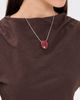 LIÉ STUDIO LIÉ STUDIO The Julia Necklace Silver Red Mookiate One - 3