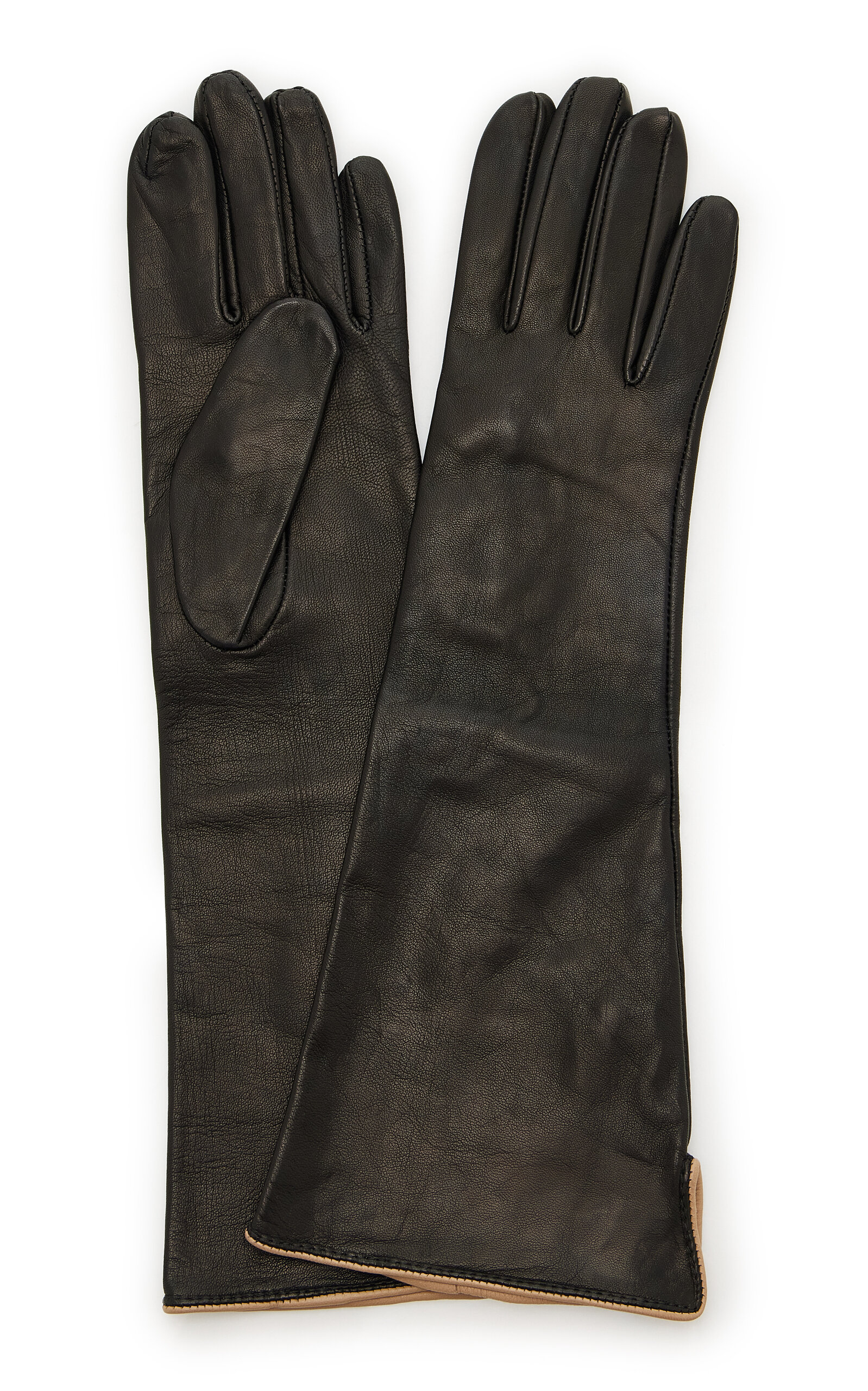Mugler - Black M-Clasp Bolero Sleeve Gloves