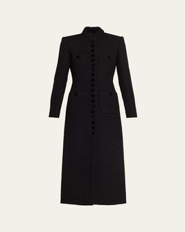 Liberowe Imperial Tweed Single-Breasted Coat