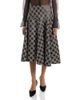 Liberowe Liberowe Embroidered Leather Midi Skirt - 1