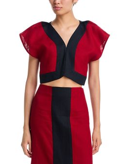 Liberowe Liberowe Havi Linen Cropped Top