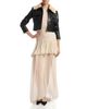 Liberowe Liberowe Raja Cropped Leather Shearling Collar Jacket - 3