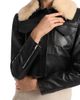 Liberowe Liberowe Raja Cropped Leather Shearling Collar Jacket - 6