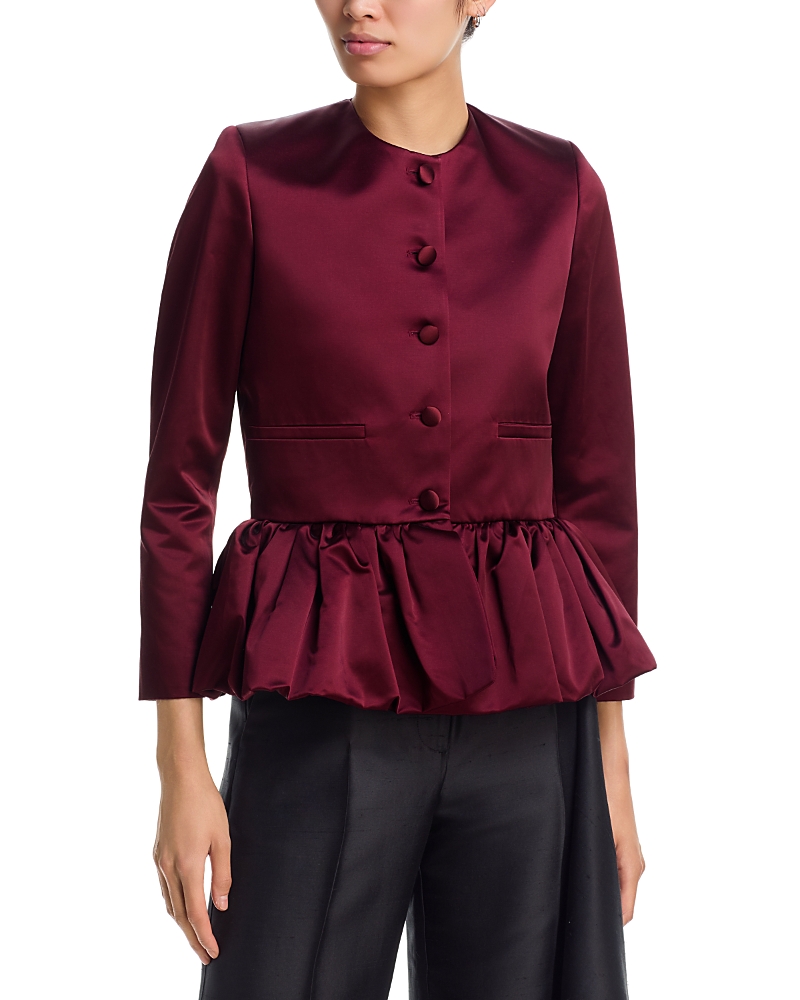 Liberowe Liberowe Satin Duchess Peplum Jacket