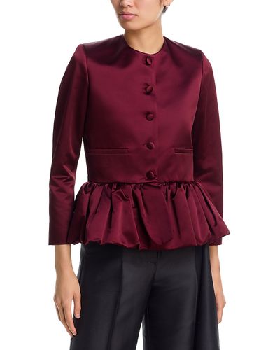 Liberowe Liberowe Satin Duchess Peplum Jacket