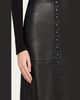 Liberowe Maha Button-Front Leather Midi Skirt - 3