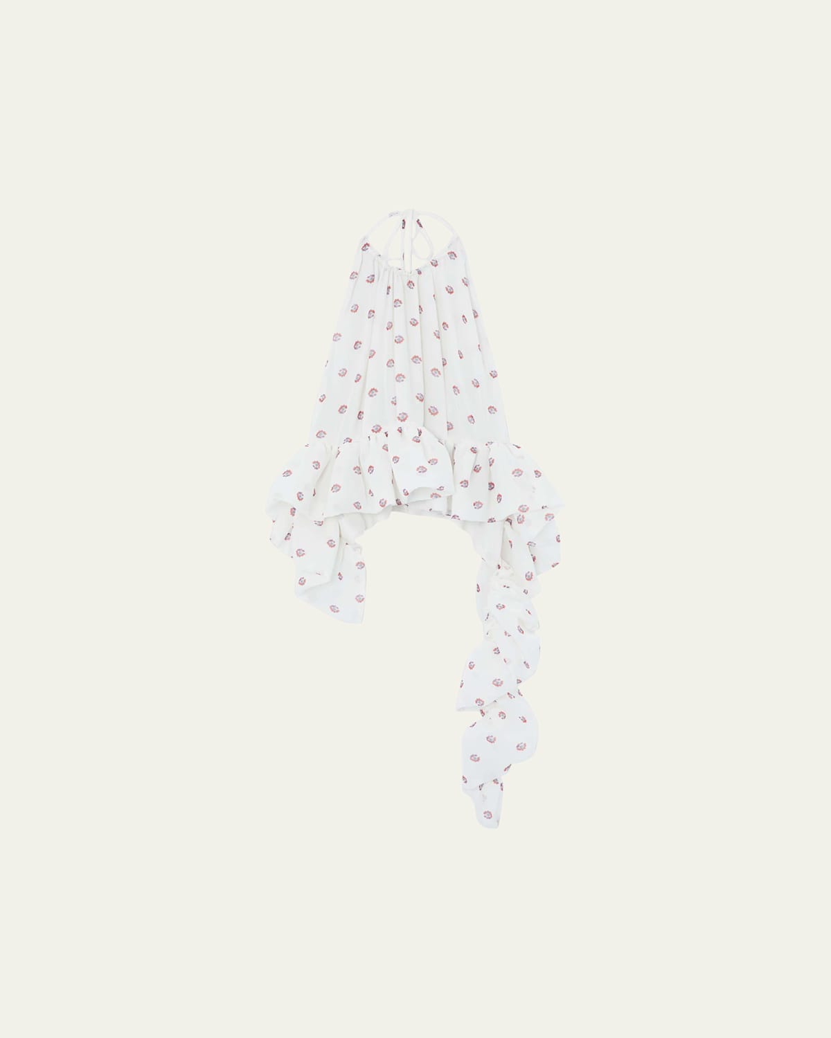 Liberowe Tamara Floral Silk Asymmetric Peplum Top