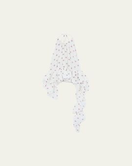 Liberowe Tamara Floral Silk Asymmetric Peplum Top