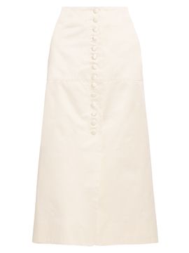 Liberowe Women's Maha Button Midi-Skirt