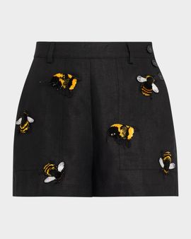 Libertine Buzz Off Linen Sailor Shorts