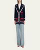 Libertine Cashmere Trompe L'oeil Cardigan - 2