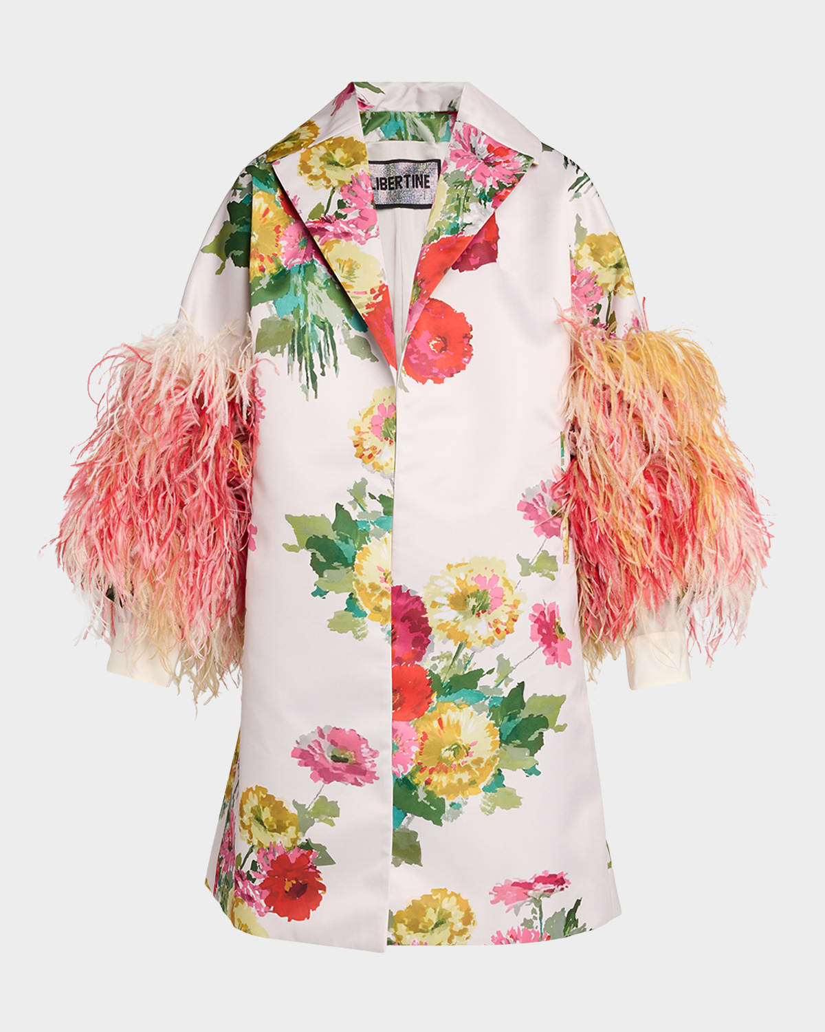 Libertine Pat Nixon Feathered Oversized Coat
