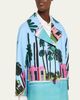 Libertine Poolside Printed 3/4-Sleeve Single-Breasted Coat - 5