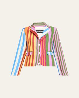 Libertine Tangier Stripe Linen Classic Jacket