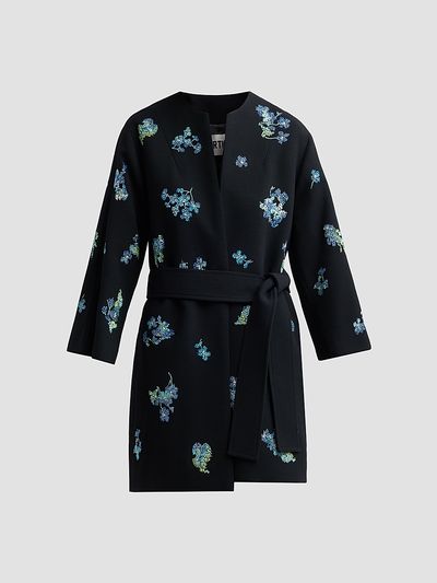 Libertine Women's Bluebell Lane Embellished Opera Wrap Coat