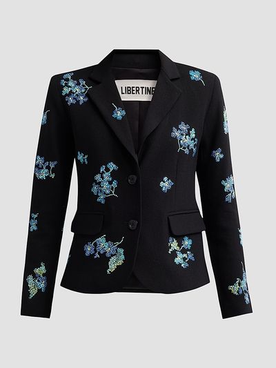 Libertine Women's Bluebell Lane Embellished Single-Breasted Classic Jacket
