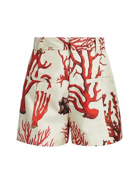 Libertine Women's Venetian Coral High-Waisted Shorts