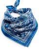 LIBERTY LIBERTY Peacock Garden Silk Scarf Blue One - 1