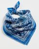 LIBERTY LIBERTY Peacock Garden Silk Scarf Blue One - 2