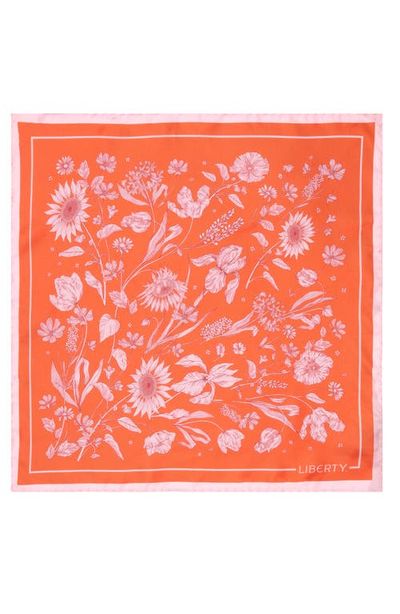 Liberty London Liberty London Mono Muse Silk Square Scarf