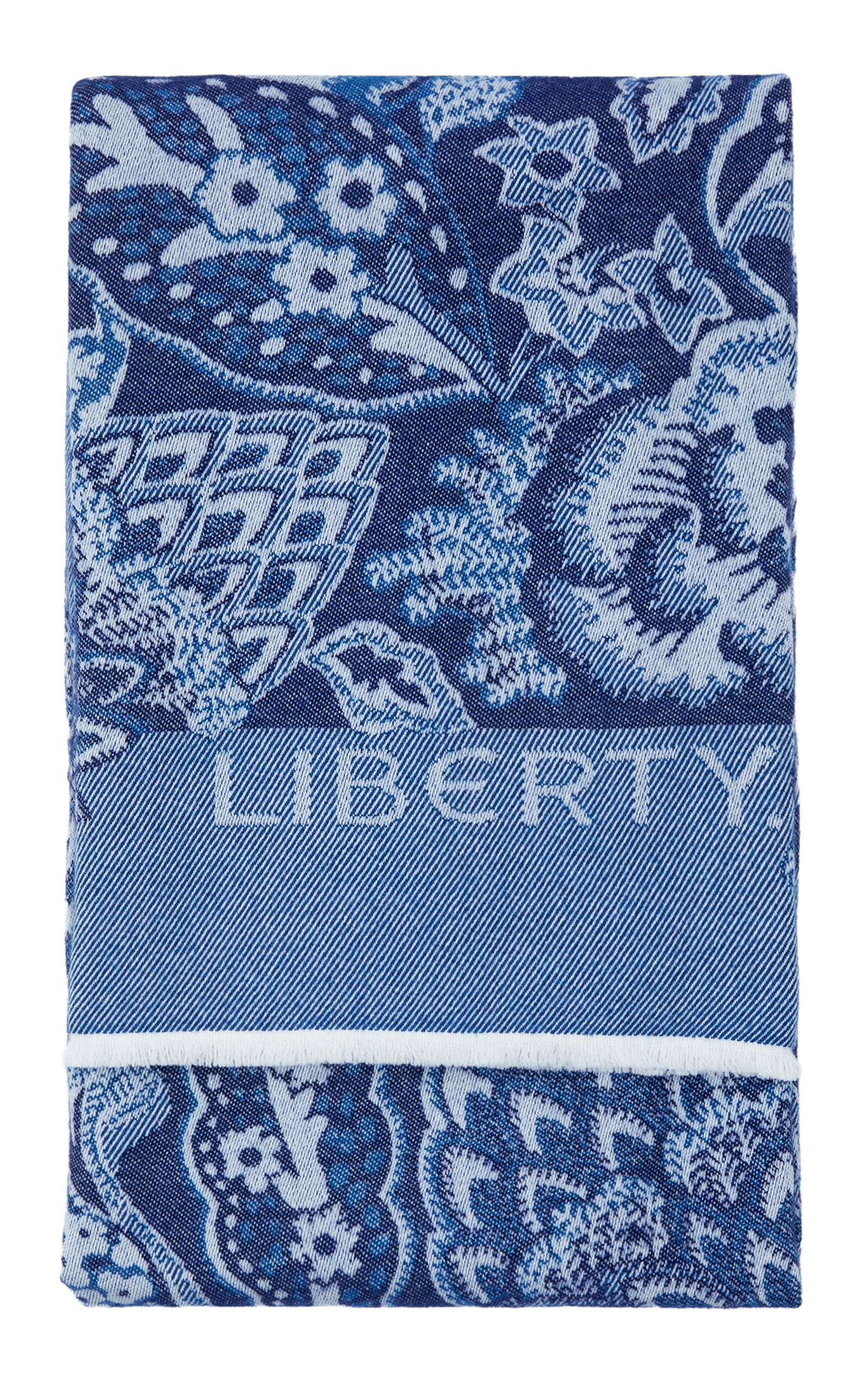 Liberty London Liberty London Patricia Wool Throw Navy