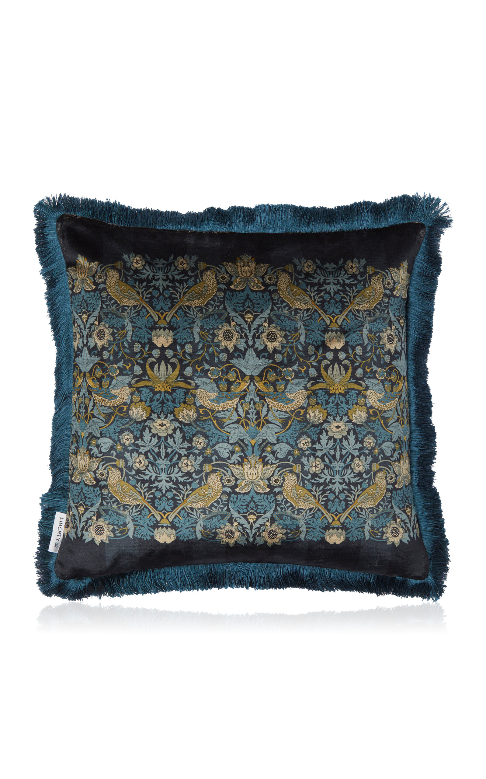Liberty London Liberty London Strawberry Thief Velvet Cushion Blue
