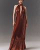 L'IDÉE Libertie Velvet Halter Gown - 1
