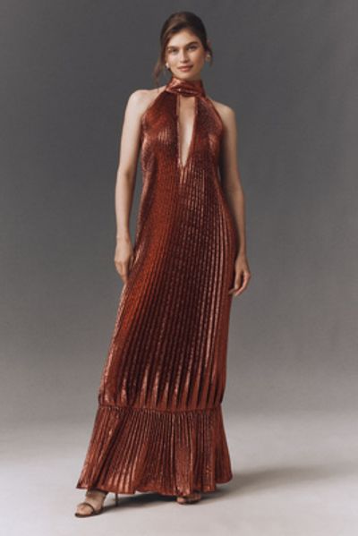 L'IDÉE Libertie Velvet Halter Gown