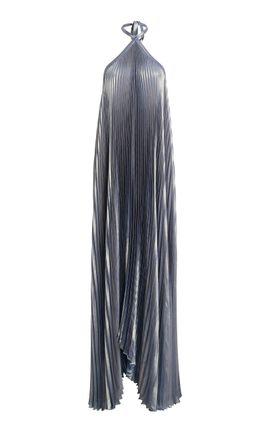 metallic floral halter dress Sparks Fly Halter Dress Dusty Peach/Caramel / M/L main image 0