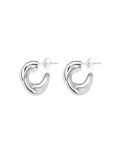 Lie Studio Lie Studio Diana Crossover Hoop Earrings