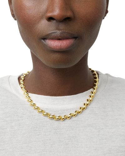 Lie Studio Lie Studio Edith Sculptural Collar Necklace, 16