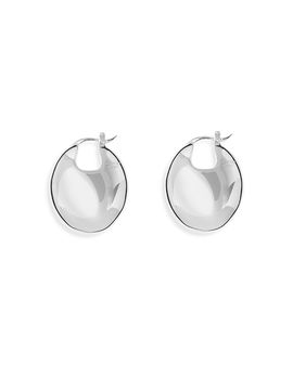 Lie Studio Lie Studio Erin Red Mookaite Hoop Earrings