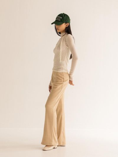 lienlier Warm Knit Pants - Beige
