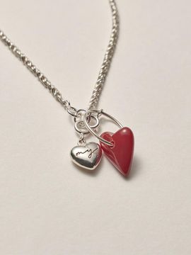 liersi Handcrafted Silver Heart Quartz Pendant