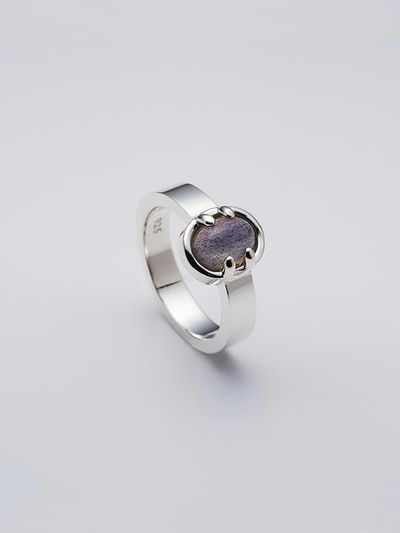 liersi Natural Labradorite 925 Silver Ring