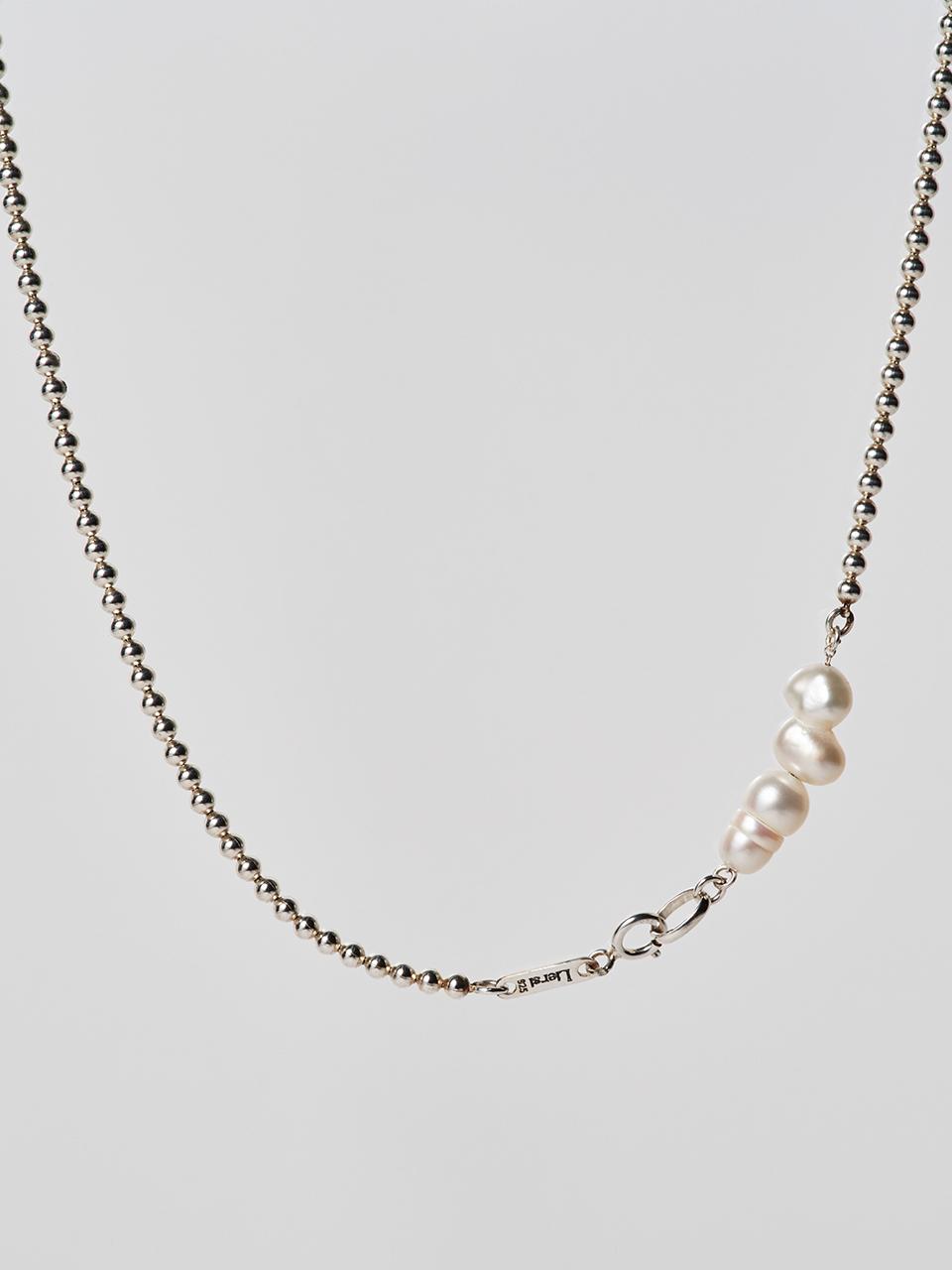 liersi Pearl Sterling Silver Gradient Choker Necklace